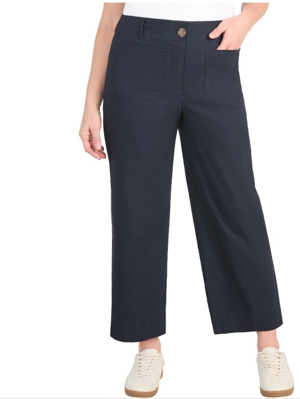 (6) Hilary Radley Ladies Wide Leg Crop Pants